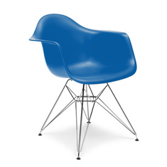Arm Chair Plastic Chrome Stuhl