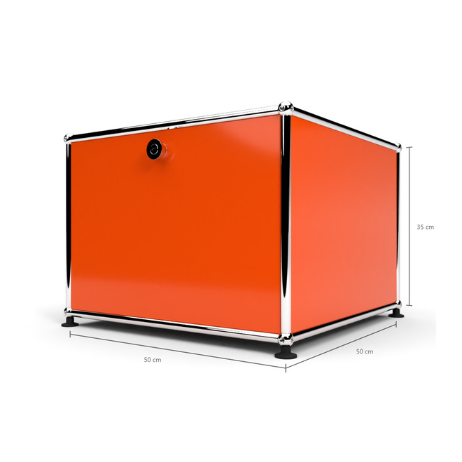 Druckercontainer 50 1x1 mit 1 Tr, Orange