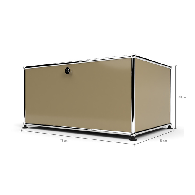 Druckercontainer 75 1x1 mit 1 Tr, Beige