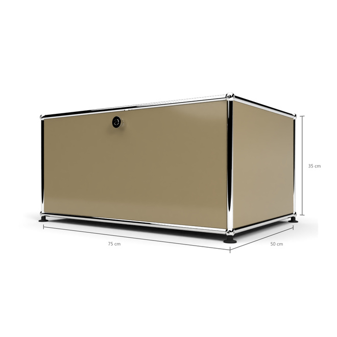 Druckercontainer 75 1x1 mit 1 Tr, Beige