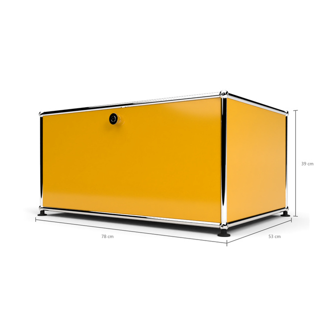 Druckercontainer 75 1x1 mit 1 Tr, Goldgelb