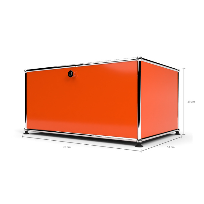 Druckercontainer 75 1x1 mit 1 Tr, Orange