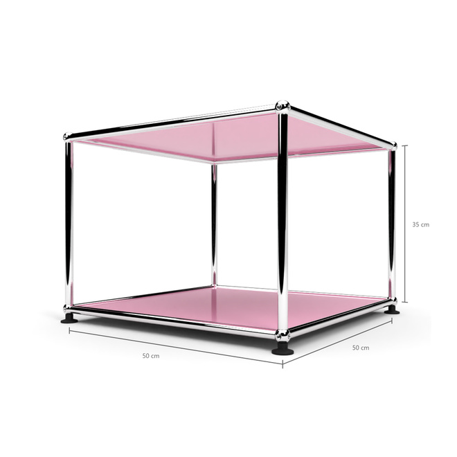 Beistelltisch 35x50, Rosa