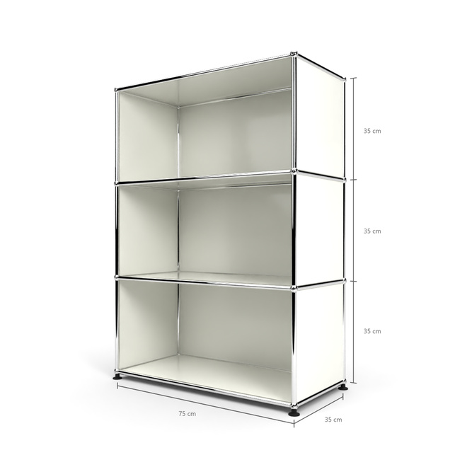 Highboard 3x1 offen, Weiss