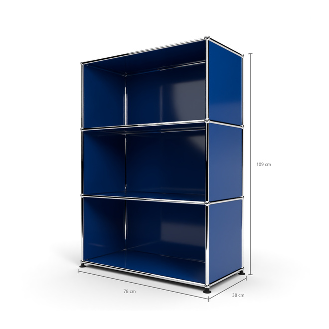 Highboard 3x1 offen, Enzianblau