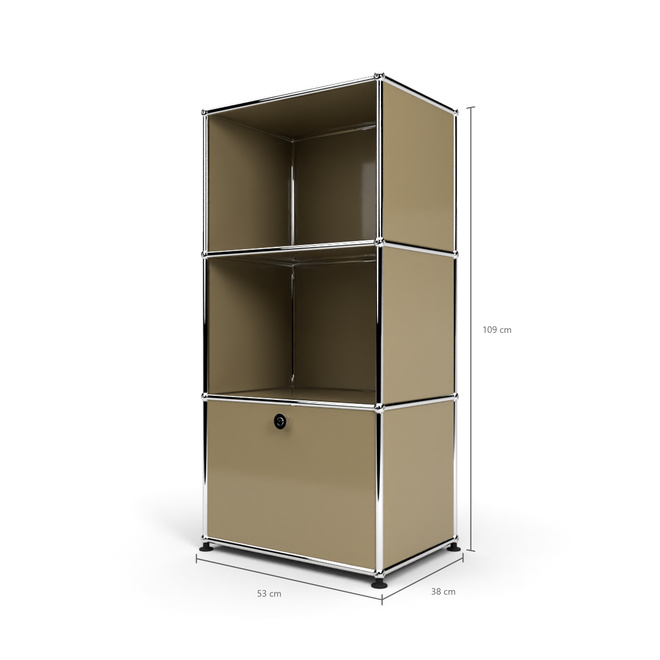 Highboard 50 3x1 mit 1 Tr, Beige