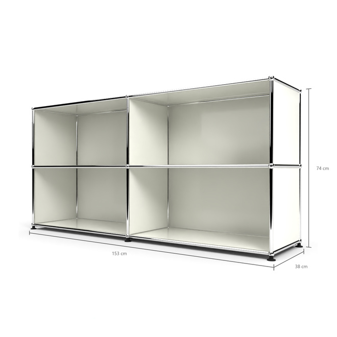 Sideboard 2x2 offen, Weiss