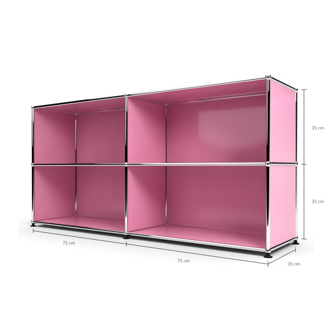 Sideboard 2x2 offen, Rosa