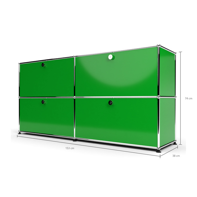 Sideboard 2x2 mit 4 Klapptren, Grn