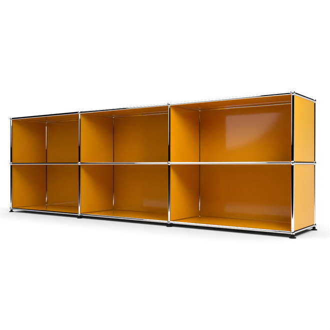 Sideboard 2x3 offen, Goldgelb