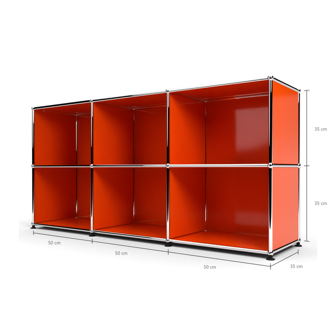 Sideboard 50 2x3 offen, Orange