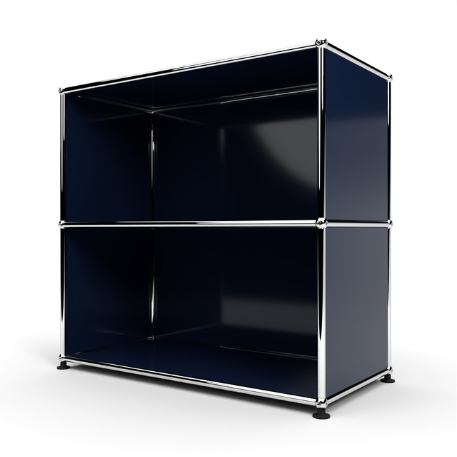 Sideboard 2x1 offen, Stahlblau