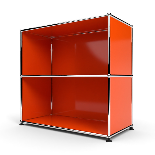 Sideboard 2x1 mit offen, Orange