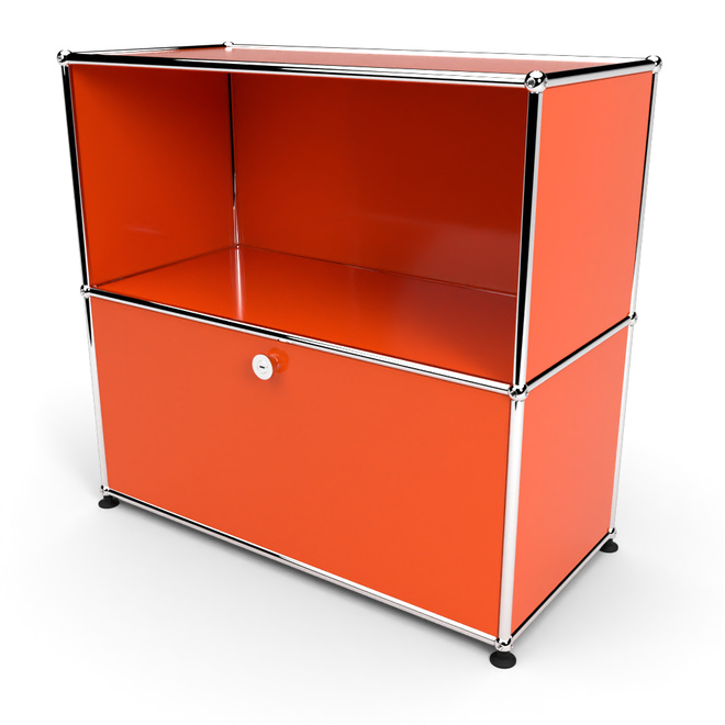 Sideboard 2x1 mit 1 Tr, Orange