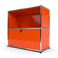 Sideboard 2x1 mit 1 Tr, Orange